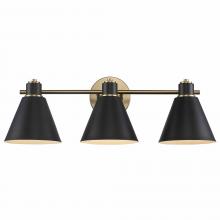 Trans Globe 22593 AG-BK - 3LT VANITY-METALSHADES-AG-BK